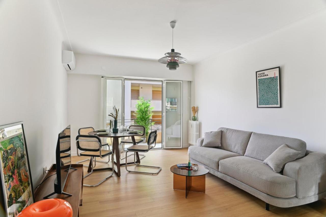 Designer Flat, Luxurious, Close From Palais, Terrasse, Private Garage, Air Conditoning คานส์ ภายนอก รูปภาพ